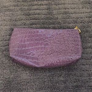 Purple makeup bag